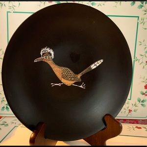 Vintage Couroc bowl:  roadrunner